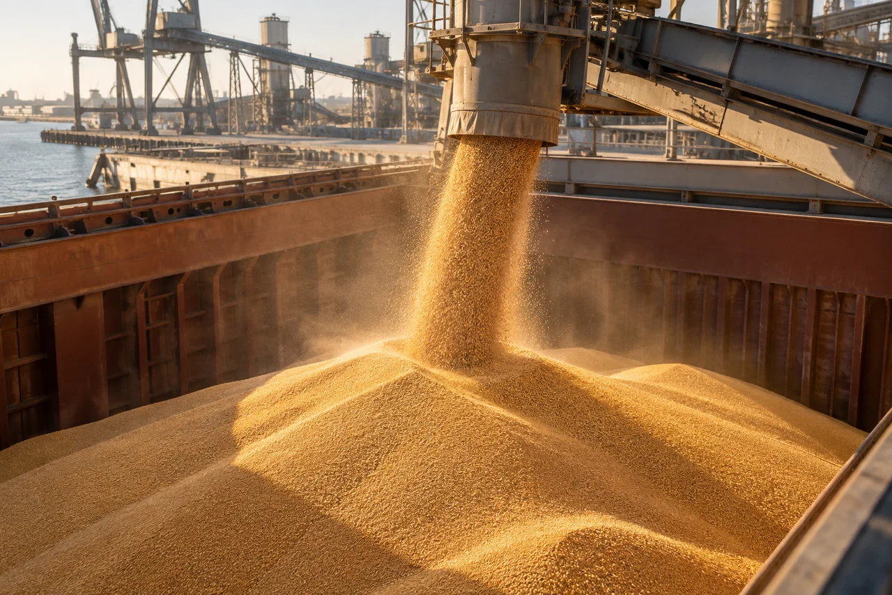 DRY BULK SHIPPING — illustrative maritime scene